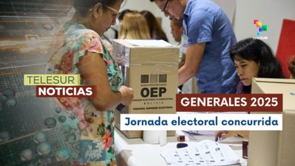 Elecciones generales en Bolivia inician con gran afluencia