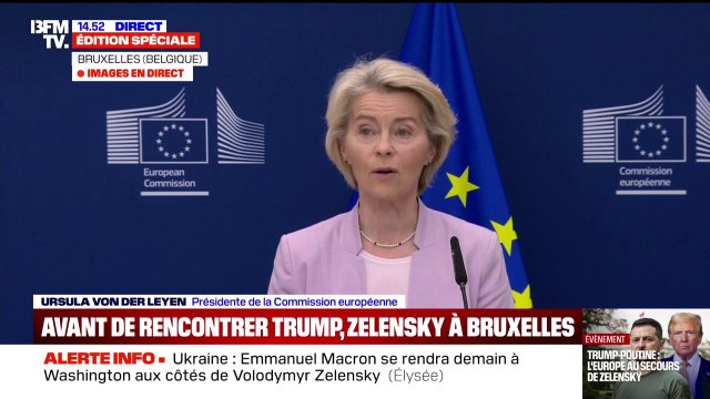L'Ukraine doit protéger sa souveraineté et son intégrité territoriale , assure Ursula von der Leyen