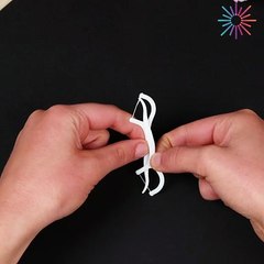 Slingshot using dental floss sticks!