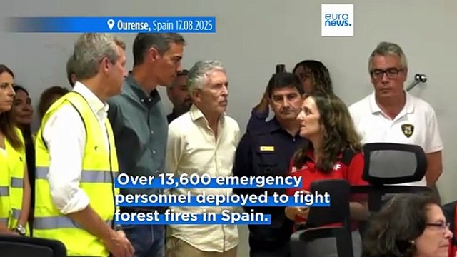 Wildfires in Spain and Portugal force evacuations and deployment of thousands of emergency personnel