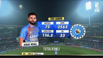 Virat Kohli 70(29)* vs West Indies 2019 ball by ball highlights