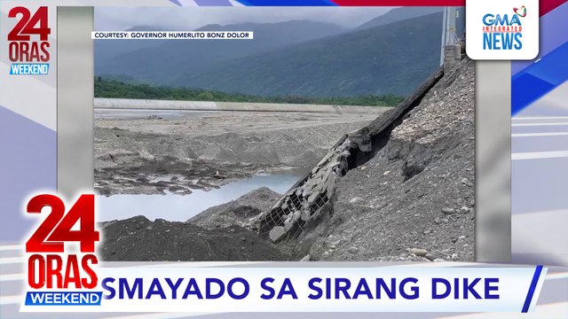 Inspeksyon ng Oriental Mindoro LGU sa nasirang dike, muntik harangin | 24 Oras Weekend