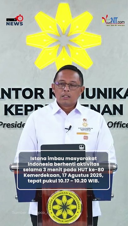 Viral Istana Imbau Warga RI Sikap Sempurna Selama 3 Menit saat Peringatan HUT RI ke-80