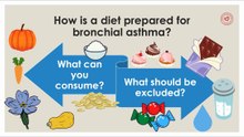How is a diet prepared for bronchial asthma?