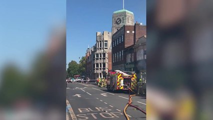 Firefighters tackling blaze at popular London dining street