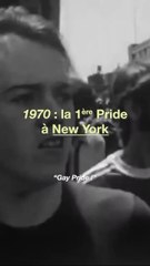 🏳️‍🌈 La toute première La toute première Pride à eu lieu à New York le 28 juin 1970, pour marquer le premier anniversaire des émeutes de Stonewall. La manifestation porte alors le nom de « Christopher Street Liberation Parade ».