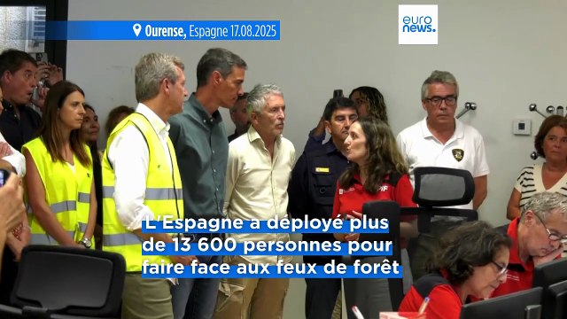 Des milliers de pompiers luttent contre les feux de forêt en Espagne et au Portugal
