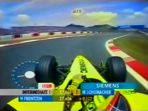 F1 – Heinz-Harald Frentzen (Jordan Honda V10) Onboard – European GP 2001