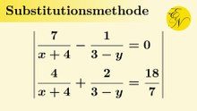Gleichungssystem Substitutionsverfahren