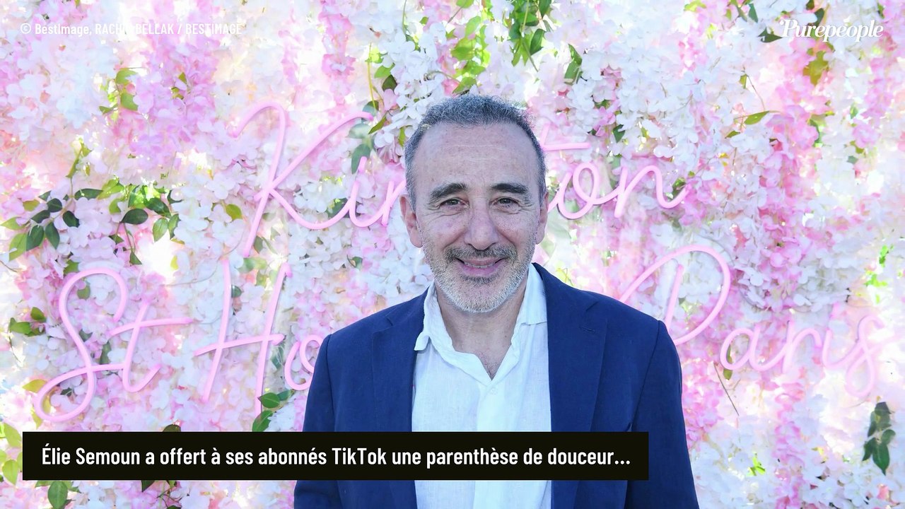 Elie Semoun de passage dans sa maison corse qui ne donne pas sur la mer : il filme une visite inattendue dans son jardin très fleuri