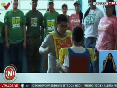 La Guaira | Niños y niñas de las 73 comunas participan en el Plan Vacacional Venezuela Ríe 2025