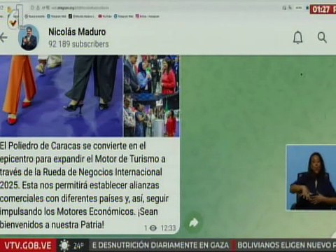 Presidente Maduro: Las Rueda de Negocios Internacional permitirá impulsar los motores económicos