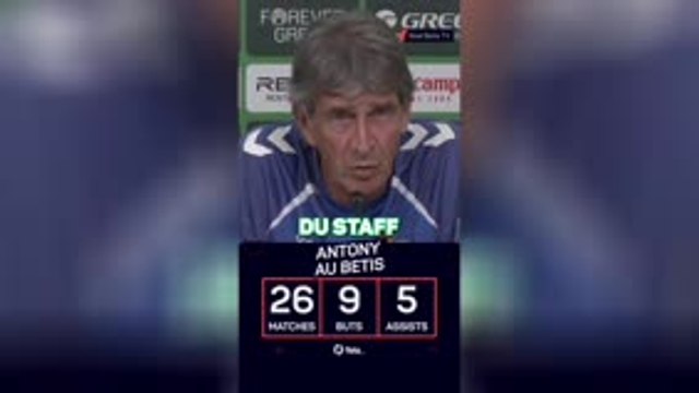 Betis - Pellegrini n’a pas parlé avec Antony mais veut le voir revenir