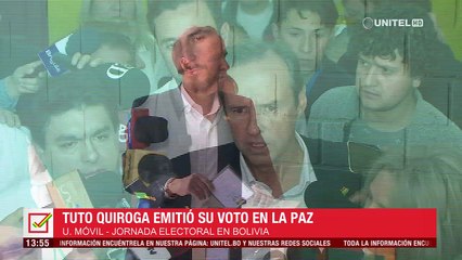 Tuto Quiroga resalta que todos tienen en derecho a votar sin “ningún tipo de presión”