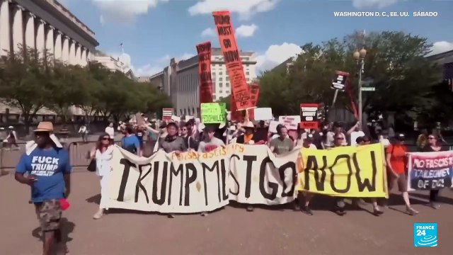 Manifestaciones en Washington D. C. en rechazo al despliegue de tropas de la Guardia Nacional
