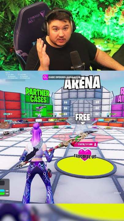 Une map ou on peux faire des Case Opening a l'infini !Pour jouer : 1892-4389-3635 #pirastack #fortnite