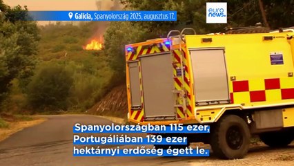 Sok ezer tűzoltó küzd az erdőtüzekkel az Ibériai-félszigeten, egyelőre nem látszik a megoldás