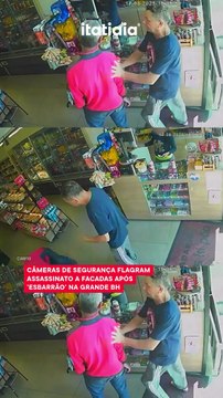 Câmeras de segurança flagram assassinato a facadas após 'esbarrão' na Grande BH