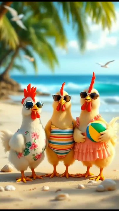 Funny Chickens 🐔 Dancing on Chicken Banana  | Kids Cartoon Short Video | #shorts