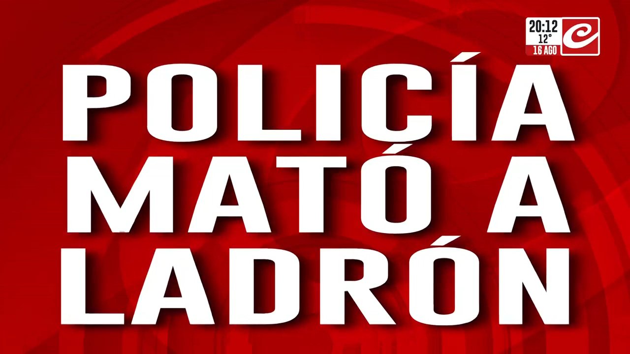 Policía mató a ladrón