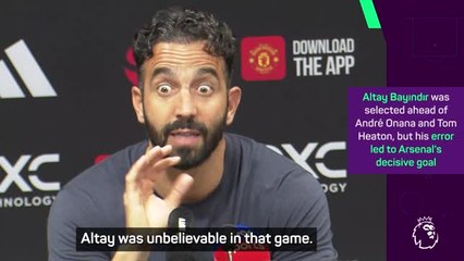 Amorim passionately defends Bayındır after Arsenal error hands Man United defeat