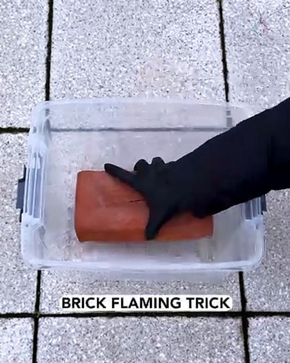This brick is literally on fire 🔥🧱