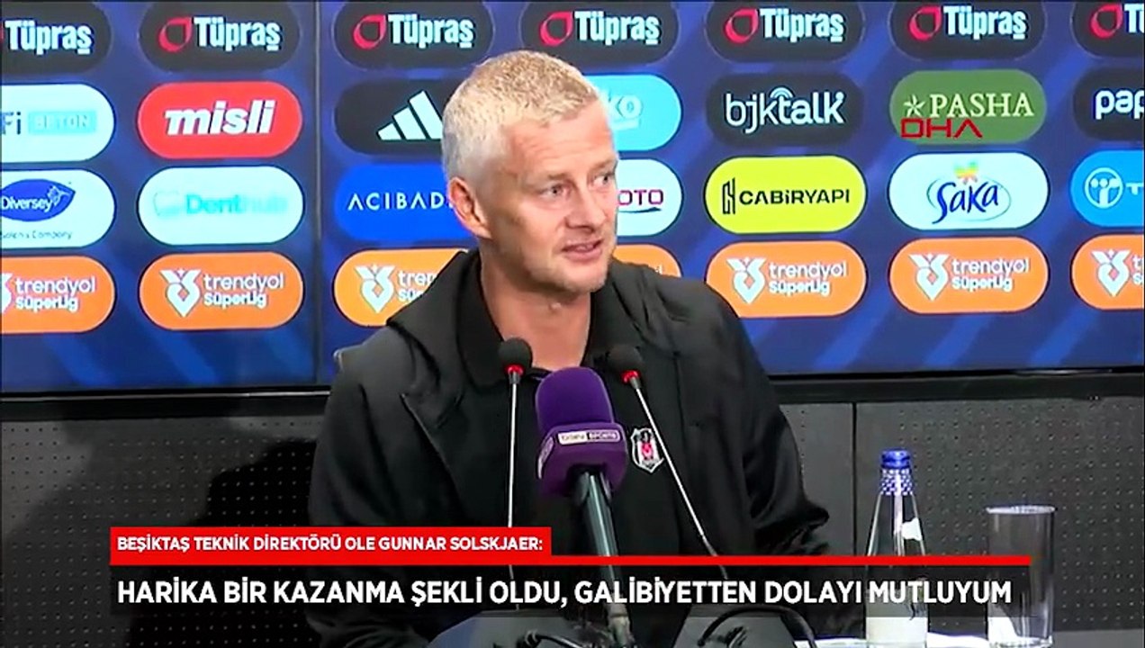 Beşiktaş'ta Solskjaer: Takımı çok beğendim