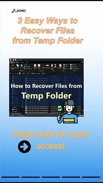 3 Easy Ways to Recover Files from Temp Folder in Windows 11/10