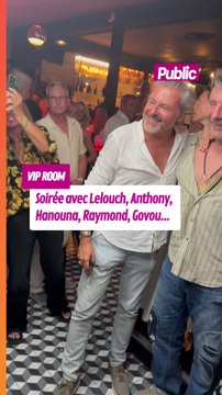 Belle soirée au VIP Room à St Tropez entre Philippe Lelouch, Jerome Anthony, Cyril Hanouna, Raymond Aabou...