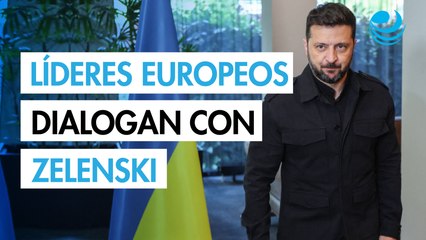 Líderes europeos se reunirán con Zelenski en Washington