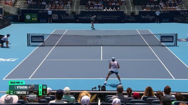 Swiatek powers past Rybakina to reach Cincinnati final