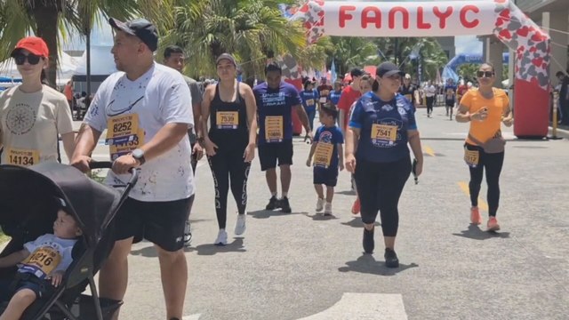 Veragüenses participaron de la carrera-caminata de Fanlyc