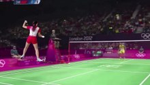 Great badminton shot