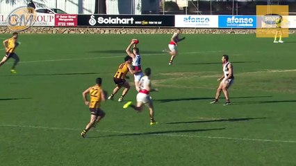 Jace McQuade stops another attacking foray