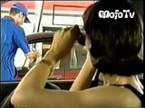 Novela Por Amor (1997) - Milena e Leonardo perseguem o carro de Fausto