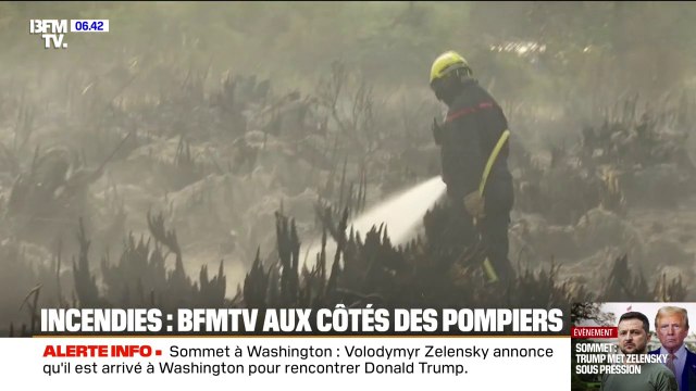 Incendies: Notre objectif, c'est d'attaquer le plus rapidement possible les feux , plus de 200 pompiers mobilisés dans les Pyrénées-Orientales