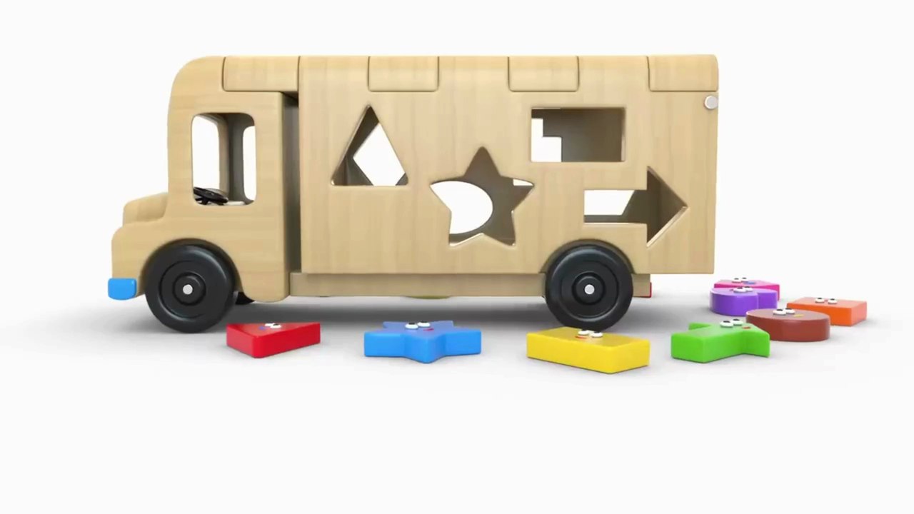 Shapes with Wooden Truck Toy - Colors and Shapes Videos Collection for Children | Learning Lounge