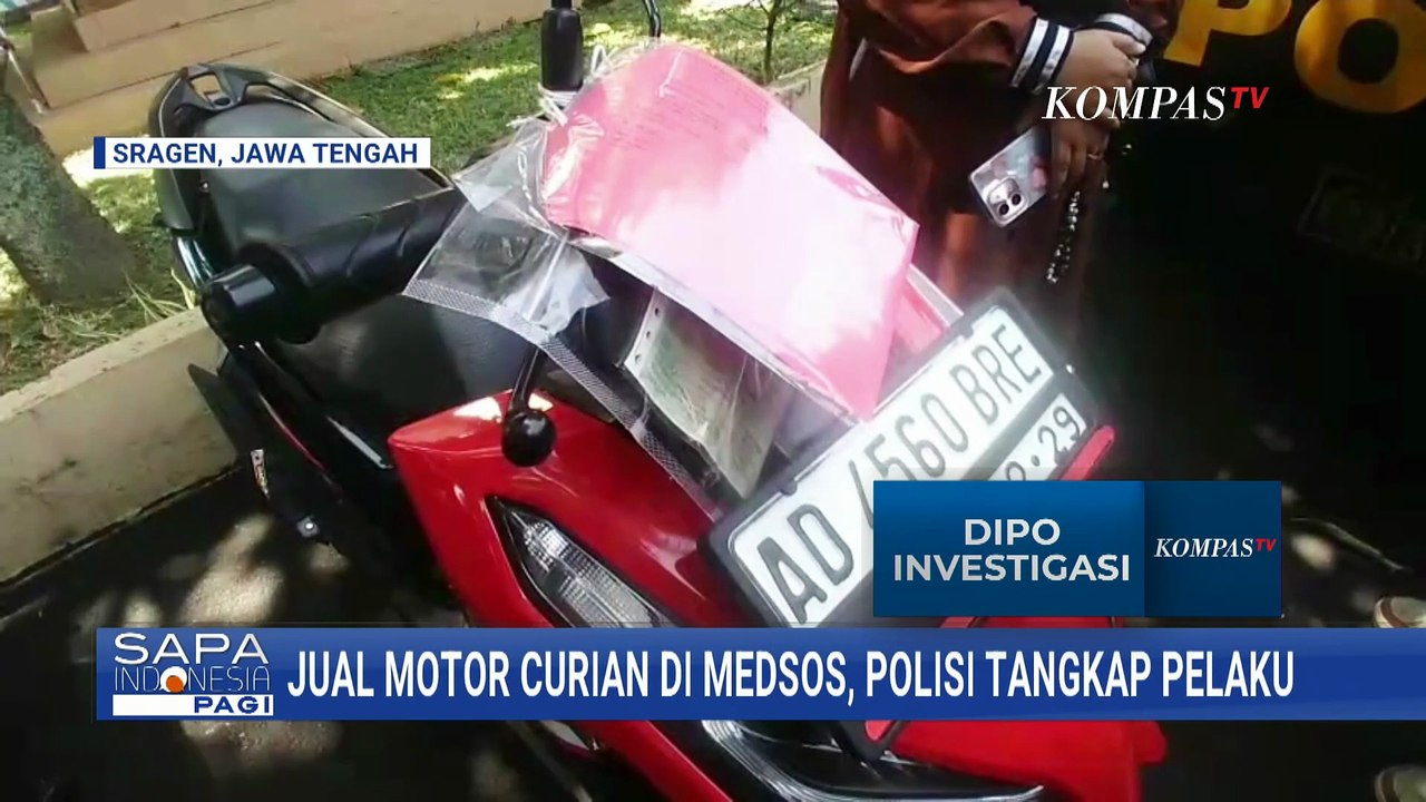 Jual Motor Hasil Curian di Medsos, Pencuri Ditangkap Polisi di Karanganyar | SAPA PAGI