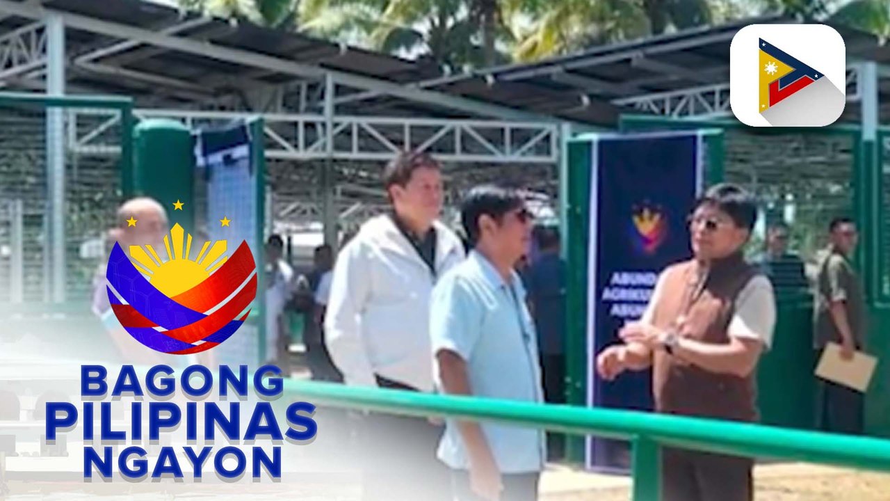 PBBM, ininspeksyon ang pinakamalaking solar-pow...