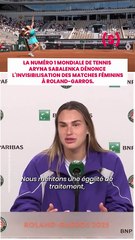 Elle est numéro 1 mondiale, joue en quart de finale, et pourtant… Aryna Sabalenka a dû disputer son