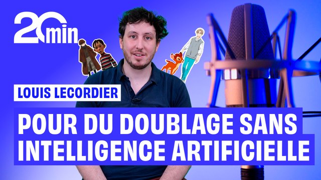 Louis Lecordier, comédien de doublage, donne de sa voix contre l'IA