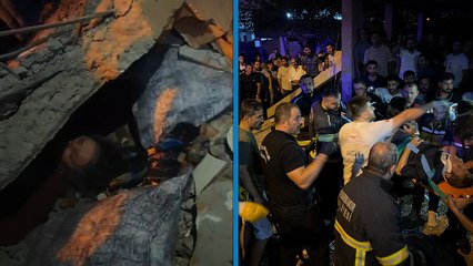 Balkon çöktü: 2’si bebek 5 yaralı