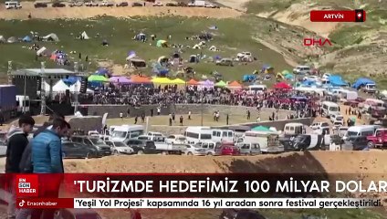 Artvin'de 'Yeşil Yol Projesi' kapsamında 16 yıl aradan sonra festival gerçekleştirildi