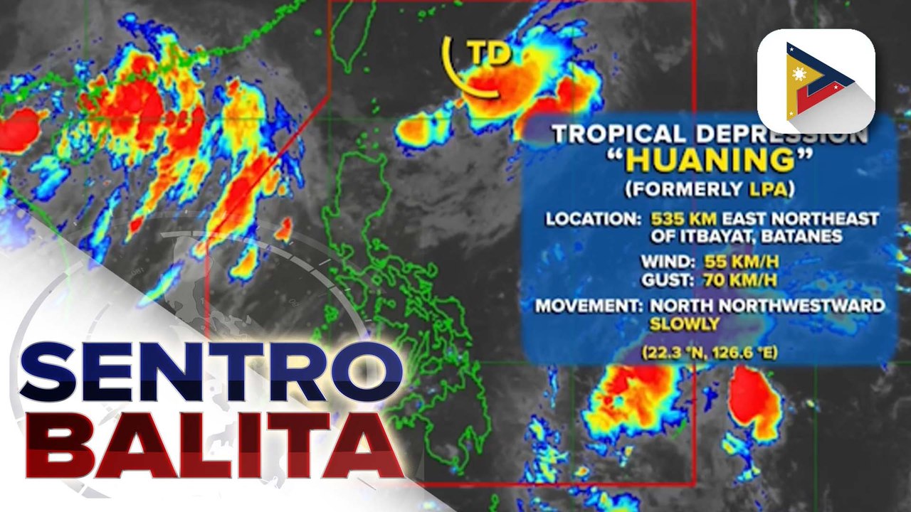 Bagyong #HuaningPH, posibleng lumabas na ng PAR mamayang gabi; trough ng bagyo sa labas ng PAR, nagpapaulan sa ilang bahagi ng bansa