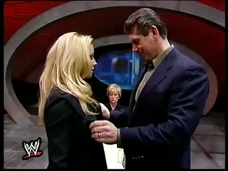 Trish stratus Vince mcmahon kiss
