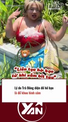 LÝ DO TRÀ BÔNG diện đồ hở bạo là để khoe hình xăm