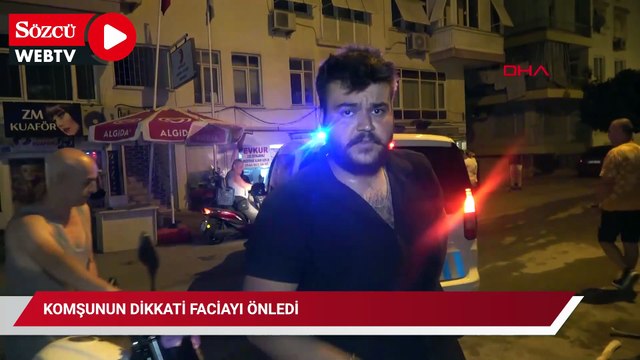 Komşunun dikkati faciayı önledi
