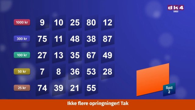 Lis i Frederikshavn tror det Sofus der er vært og værten er i stedet Rasmus | Banko på nummer 67 og 100 kroner på rækken | Låge nummer 25 er der 699 kroner og gevinst på i alt 799 kroner | SIFA tv bingo og sendt den 17 August 2025 på DK4