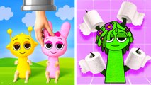 Sprunki’s TOILET Trouble! 🚽💥 AMAZING Cardboard Crafts You Should Try! 😱📦✨