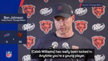 Bears' Johnson wants to see improvement from Caleb Williams